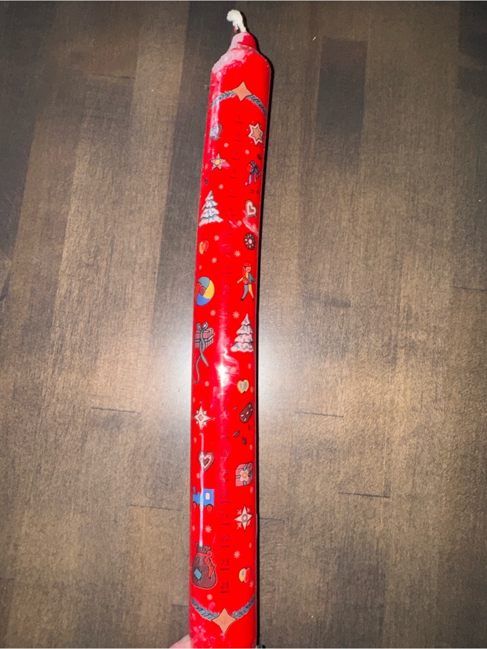 Jeka 1-24 red Christmas Advent Candle